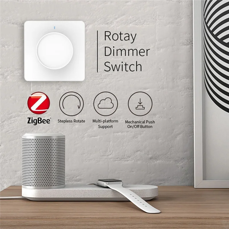 【Auf Lager】 Tuya Smart Dimmer Lichtschalter Dimmen Panel Wand Smart Switch 220-240 V Funktioniert mit Alexa Google Home APP