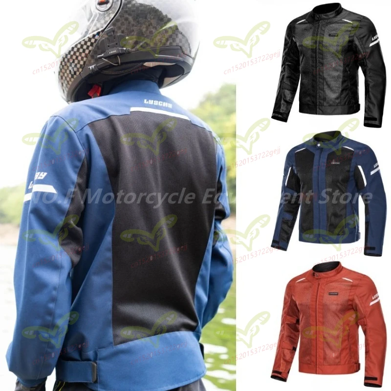 

LYSCHY Motorcycle Men's Jacket Off Road Motorcycle Riding Jacket Summer Women's Motorcycle Riding Clothing Breathable