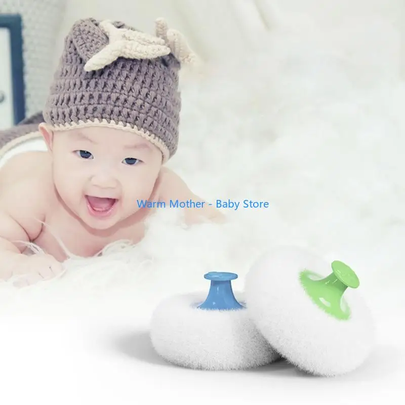 

Empty Loose Powder Box Baby Body Cosmetic Powder Puff for Kid Toddlers Infant Body Powder Puff and Container Case 57QE