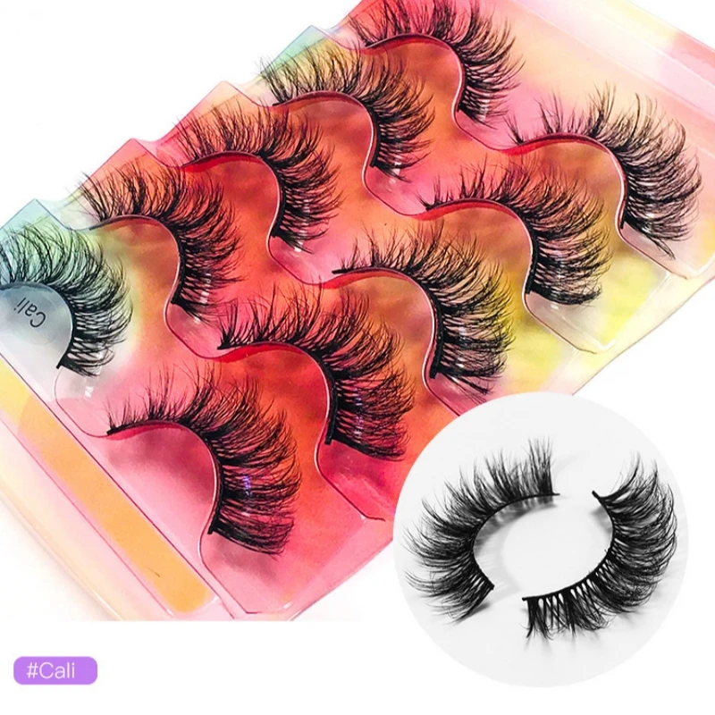 

8D Mink Lashes Make Up Faux Mink Lashes Hand Made Eyelashes Eyelashes Reusable False Eyelash Crisscross Fake Lash