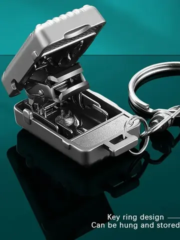 Exquisite Luggage Keychain Foldable Nail Cutter Stainless Steel Nail Clippers Rotary Toenail Fingernail Manicure Trimmer