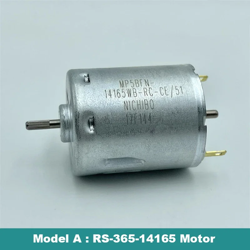 RS-365 Micro Dual Shaft Electric Motor DC 6V 12V 18V 24V Mini 28mm Round Motor For Sweeper Robot Vacuum Cleaner Hair Dryer