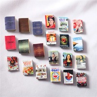Miniature items Fashion Magazine/Newspaper Dollhouse Accessories For 1/6BJD 1/12 Dollhouse Decoration Scene Simulation Props Toy