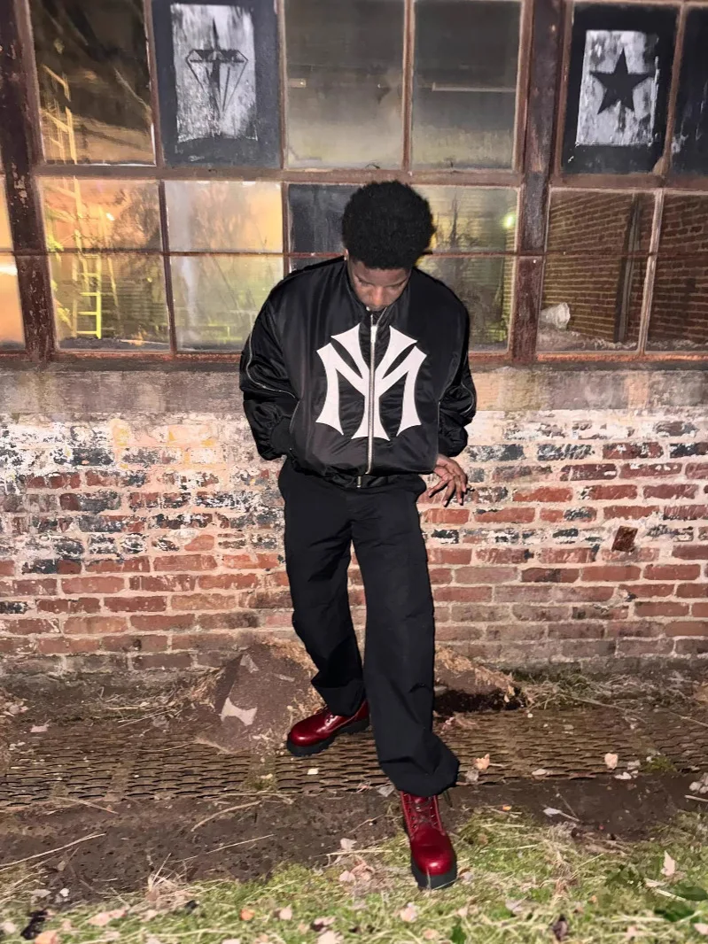 

Куртка-бомбер оверсайз в стиле стритвир для женщин, желто-черная, с логотипом NY, на молнии, 2026