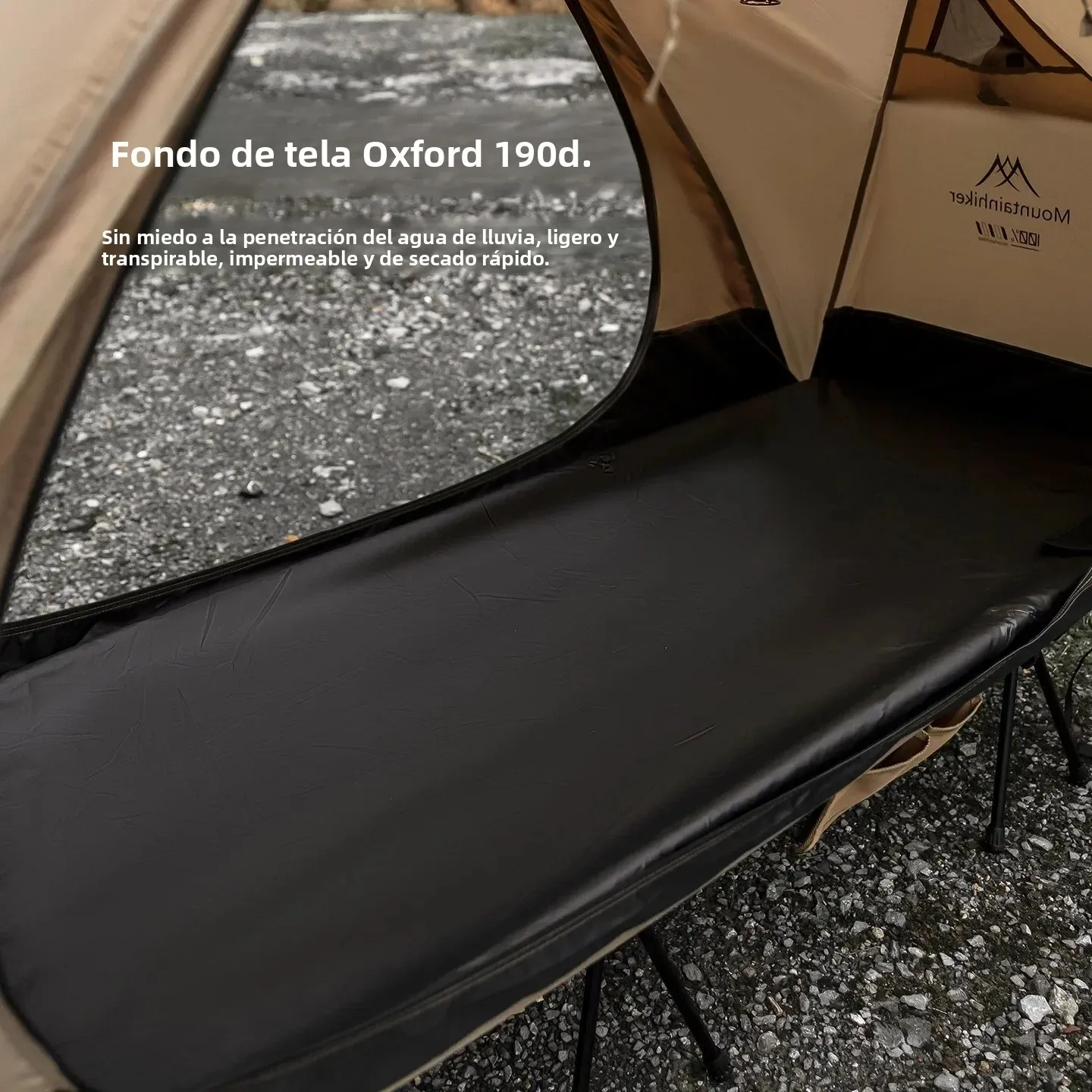MONTAÑERO 2026 Cama Individual para Campamento, Tienda de Campaña Impermeable y Resistente a la Lluvia, Refugio Multiusos para Campismo, Senderismo y Viajes