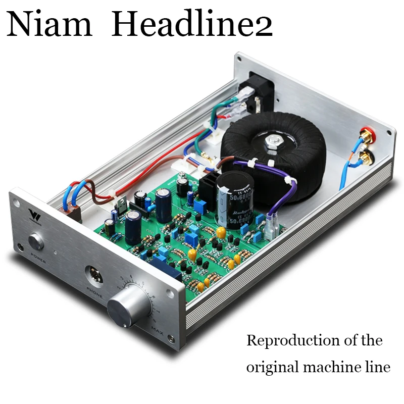 

niam Headline 2 ear amplifier Class A HIFI 1:1 replica of the original line ZTX753 ZTX763 British sound