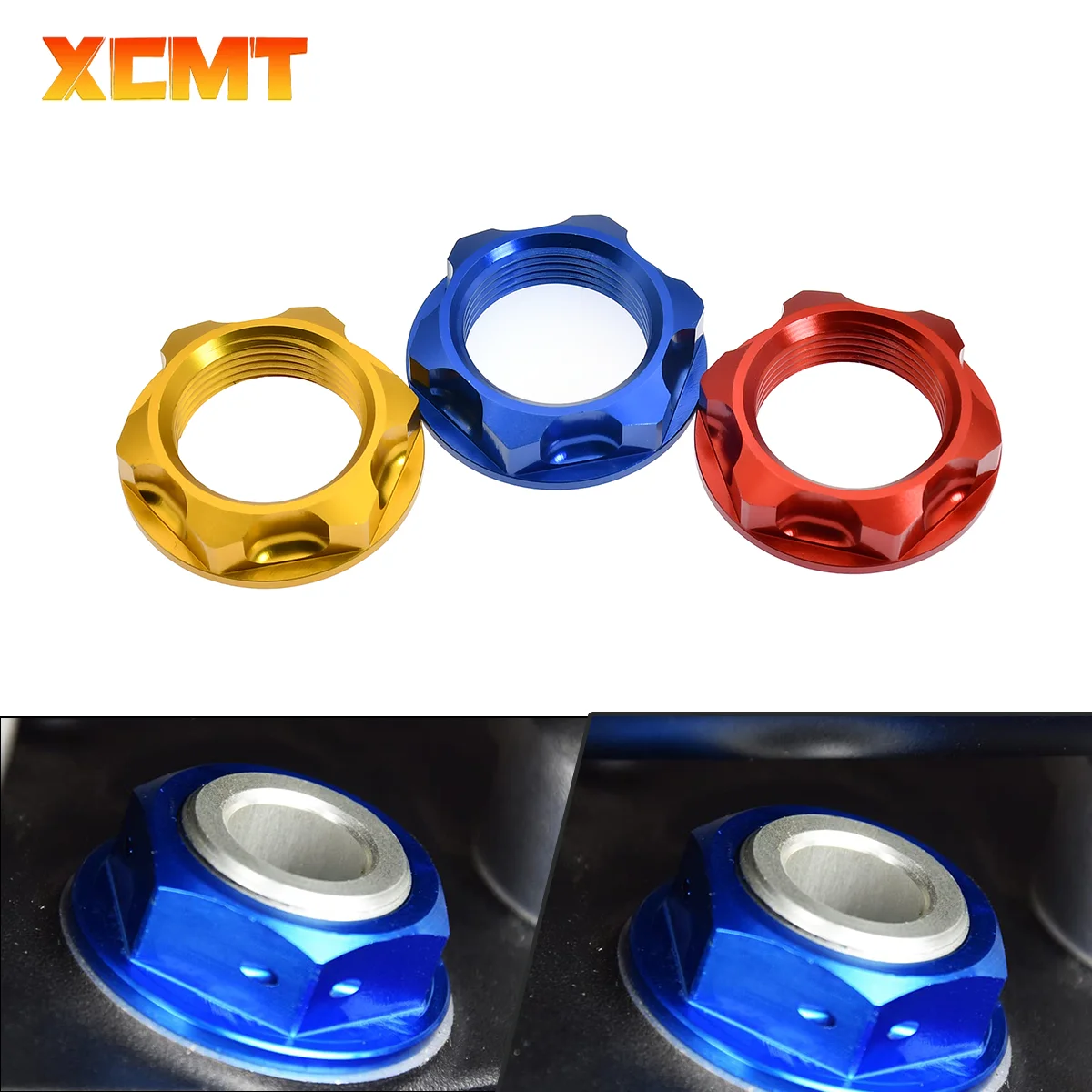 CNC Steering Stem Top Yoke Nut For Yamaha YZ250F YZ450F YZ125 YZ250 YZ400F YZ426F YZ125X YZ250X YZ250FX YZ450FX WR250F WR450F YZ