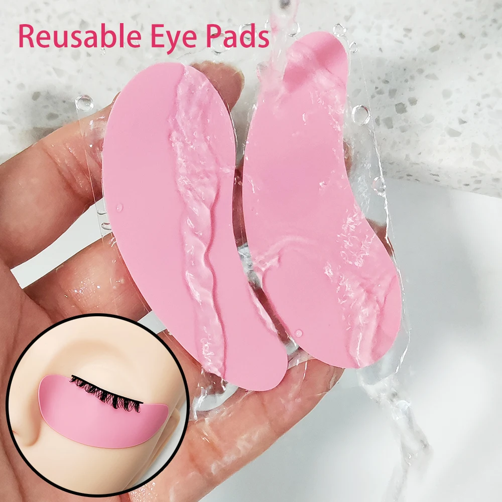 Almohadillas de silicona reutilizables para pestañas, parches de hidrogel para levantamiento de pestañas, Parche de Gel debajo de los ojos, herramientas de maquillaje