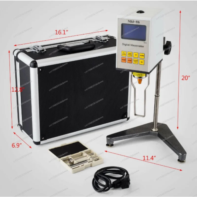 Rotational Viscometer for Grease, Paint, and Various Fluids with LCD Display