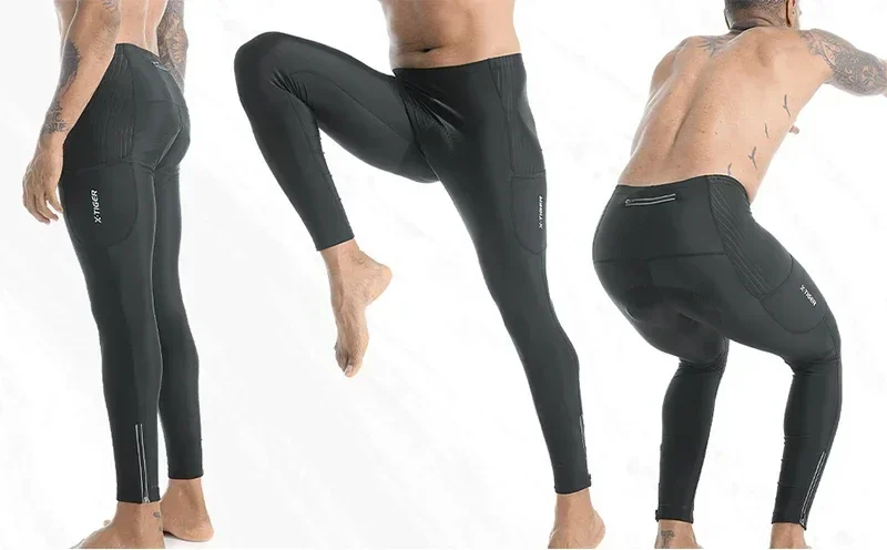 X-TIGER Männer Fahrrad hose 5d Gel gepolsterte Radhose Leggings Outdoor Reiten Mountain Road Fahrrad hose zwei Seiten bein Reiß verschlüsse – Detail 11