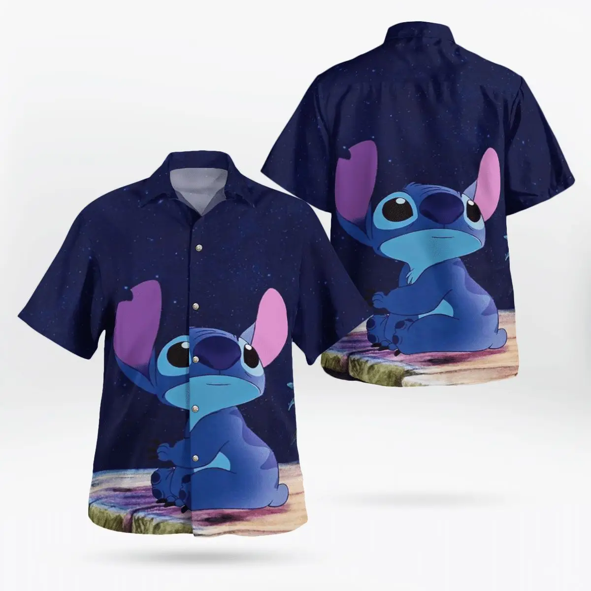 

Stitch Hawaiian Shirts Men's Women's Short Sleeve Shirts Disney Hawaiian Shirts Casual Beach Shirts Vintage Button Down Shirts