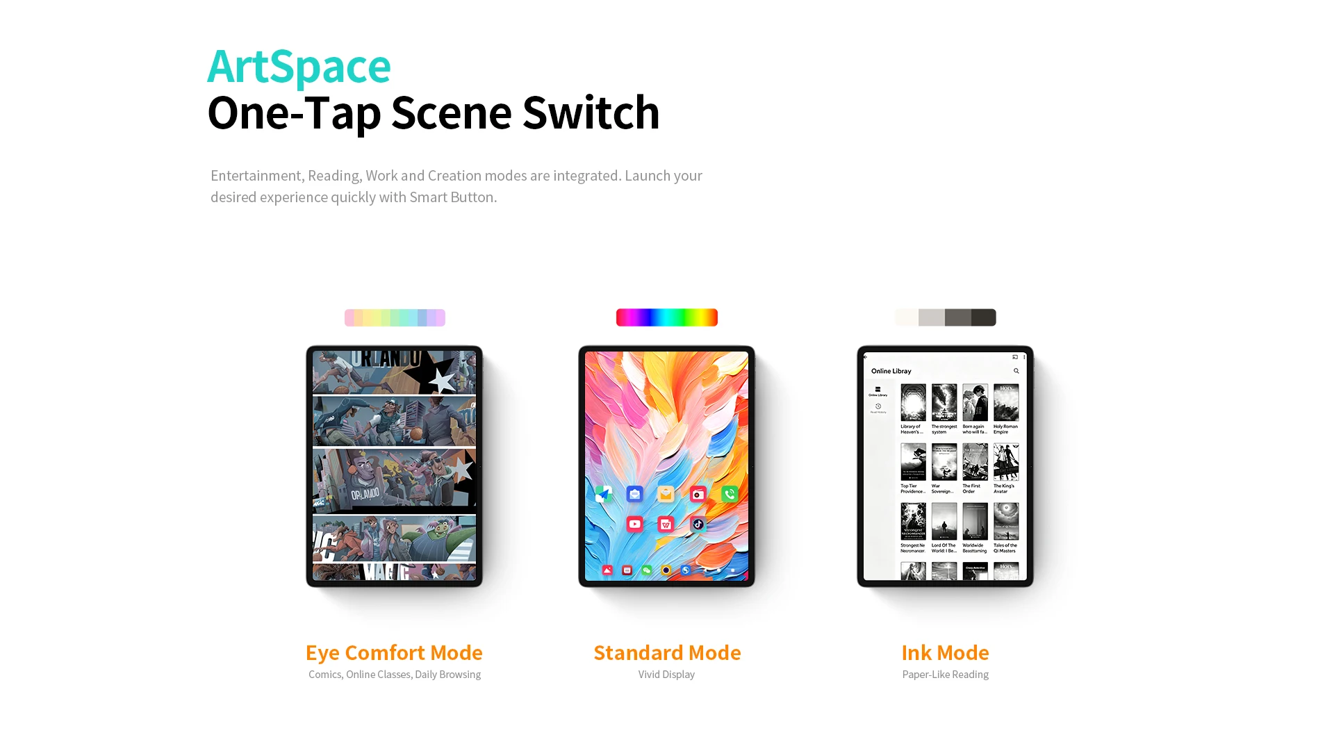 Teclast ArtPad 13.2-inch 2.2K TDDI Tablets PC Max.48GB RAM 128GB ROM Android 16 Tablets T7300 8 Core 10000mAh 18W Fast Charge