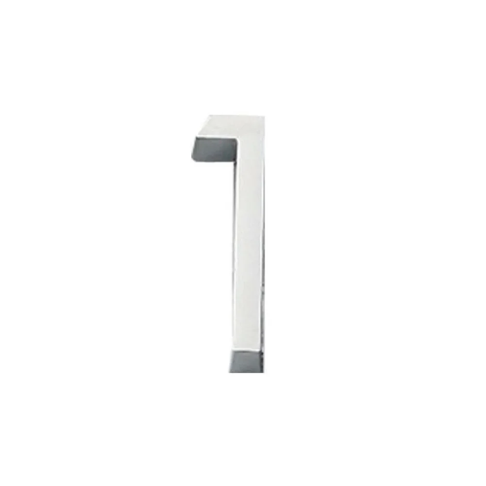 Stainless Steel Door Number Letters Room Address Numerals Silver Sticker DIY Door Plate Sign Home Decor Modern House Numerals