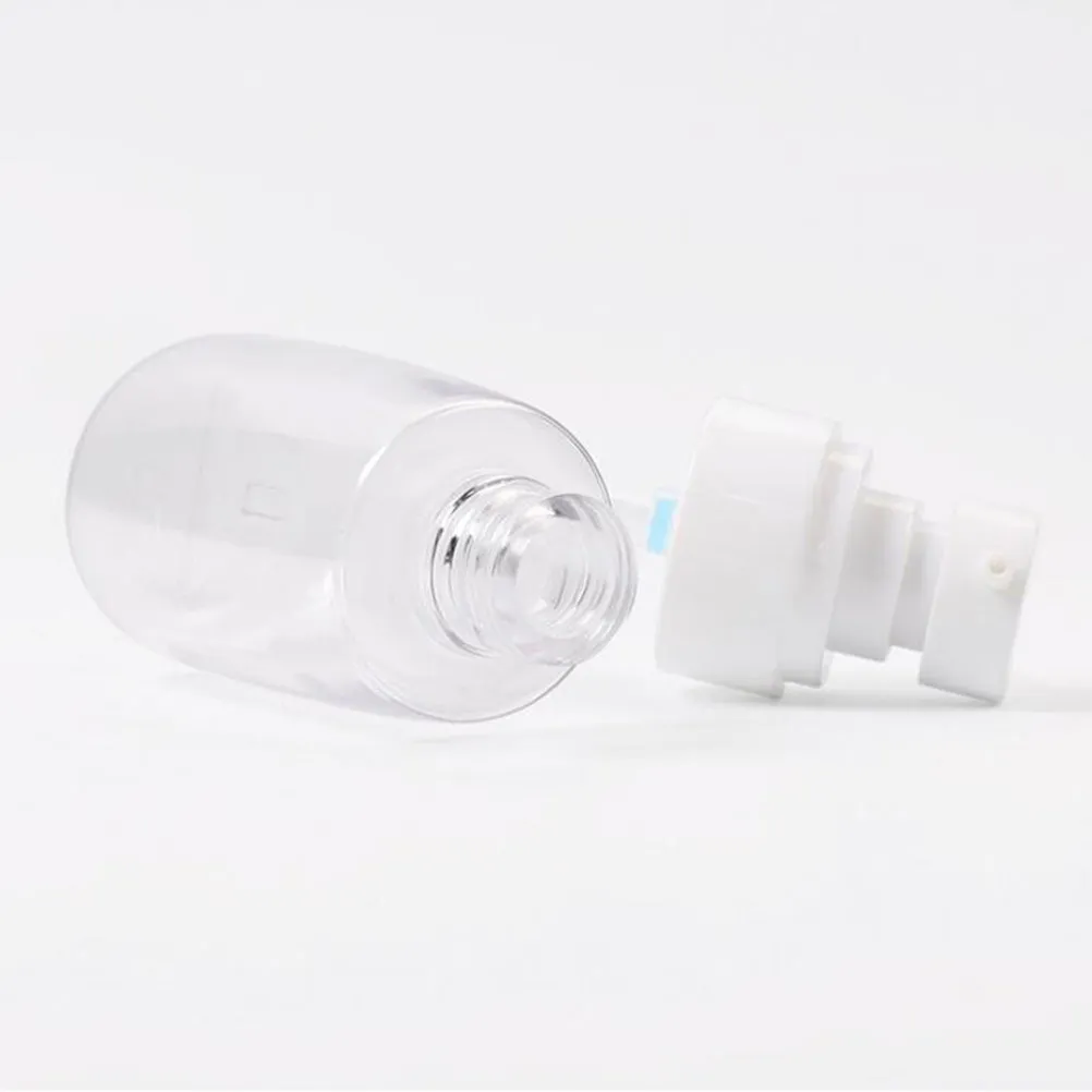 

4 шт. многоразовые пластиковые флаконы-спреи для солнцезащитного крема и парфюмерии, герметичные, прозрачные, синие, розовые