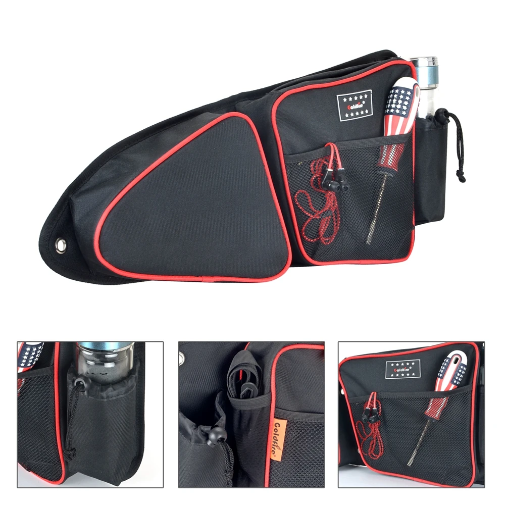 Bolsas de almacenamiento laterales para puerta delantera todoterreno con rodillera, accesorios RZR, para Polaris XP 1000, incluidas todas las ediciones especiales 2014-2022