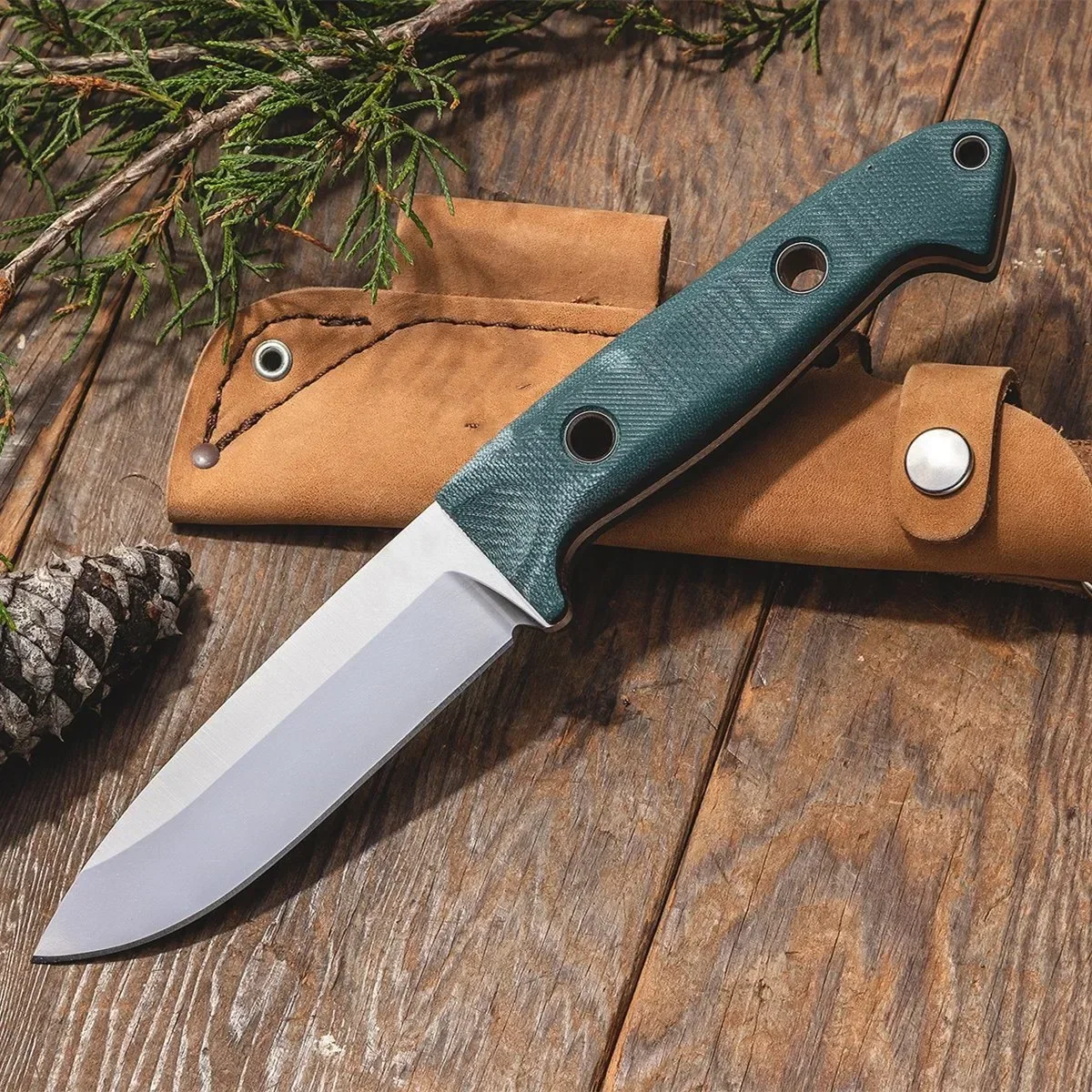 Portable BM 162 Bushcrafter Survival Fixed Knife S30V Blade G10 Handle Outdoor Camping Hunting Knives Tactical Combat EDC Tool