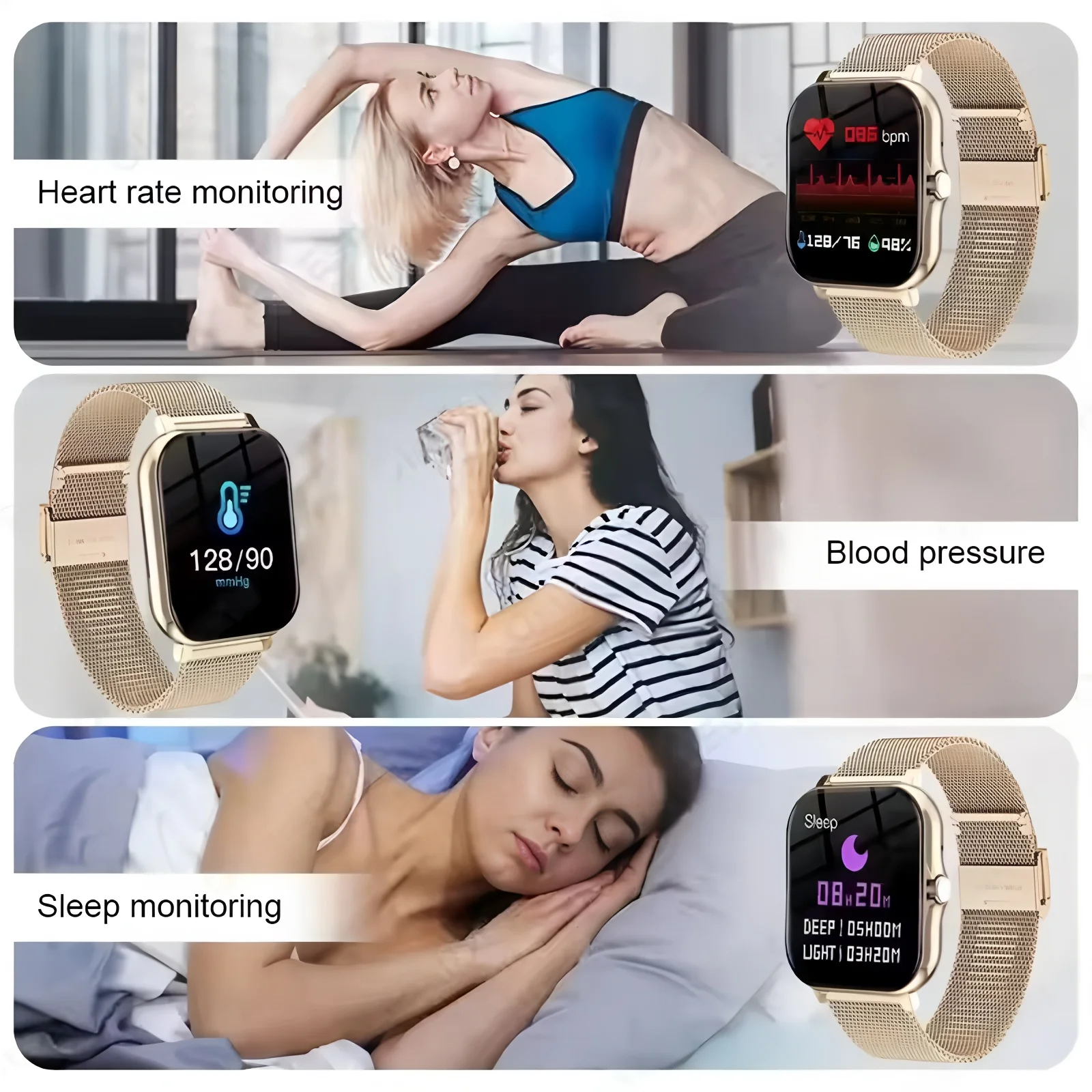 Nuovo SmartWatch Uomo Donna 2.02 Amoled BT Chiamata GPS Tracker NFC Sport Impermeabile Frequenza cardiaca Smart Watch Fitness Tracker