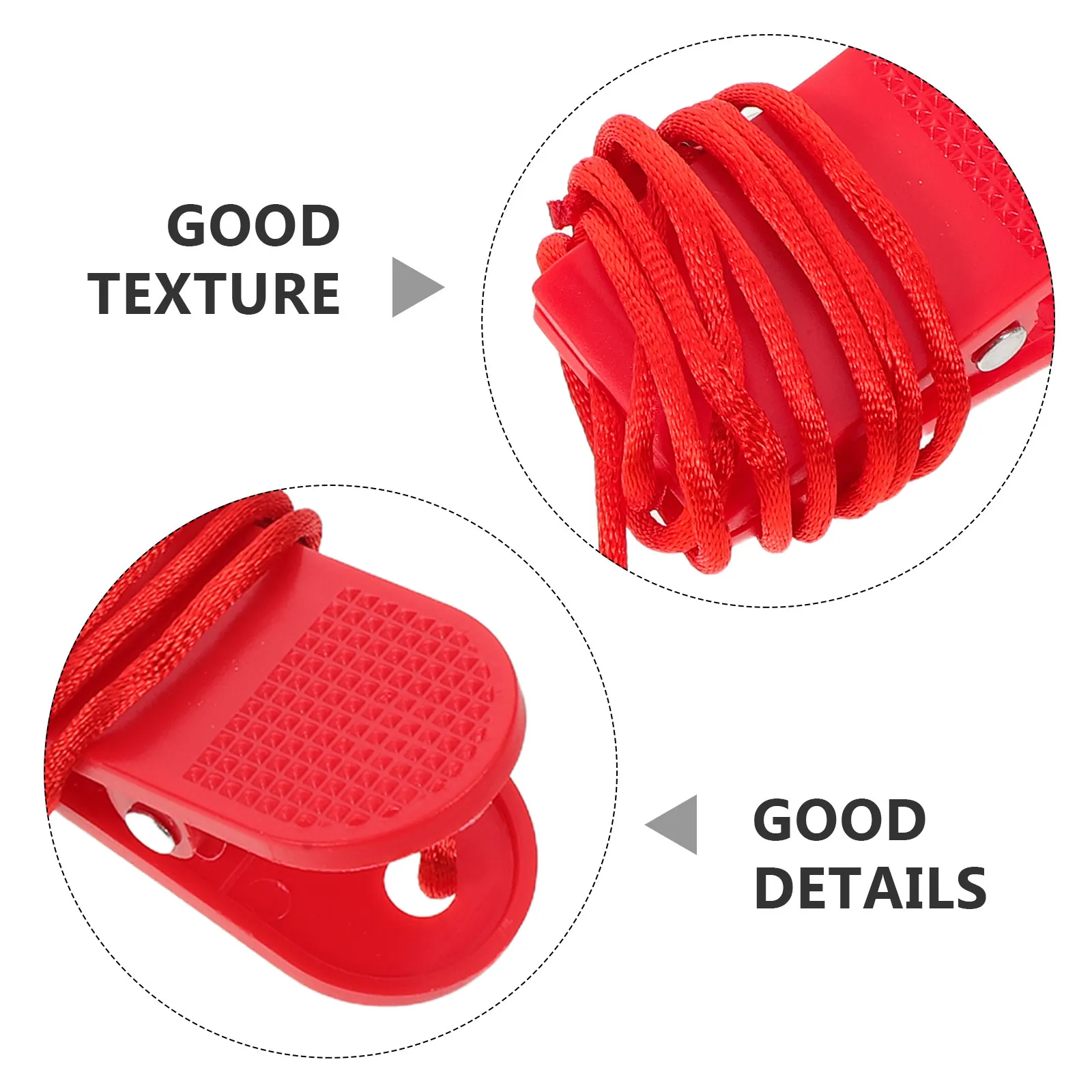 Red Dual Prong Treadmill Emergency Stop Key Safety Replacement Plug for Running Machines Home Gym Fitness Equipment