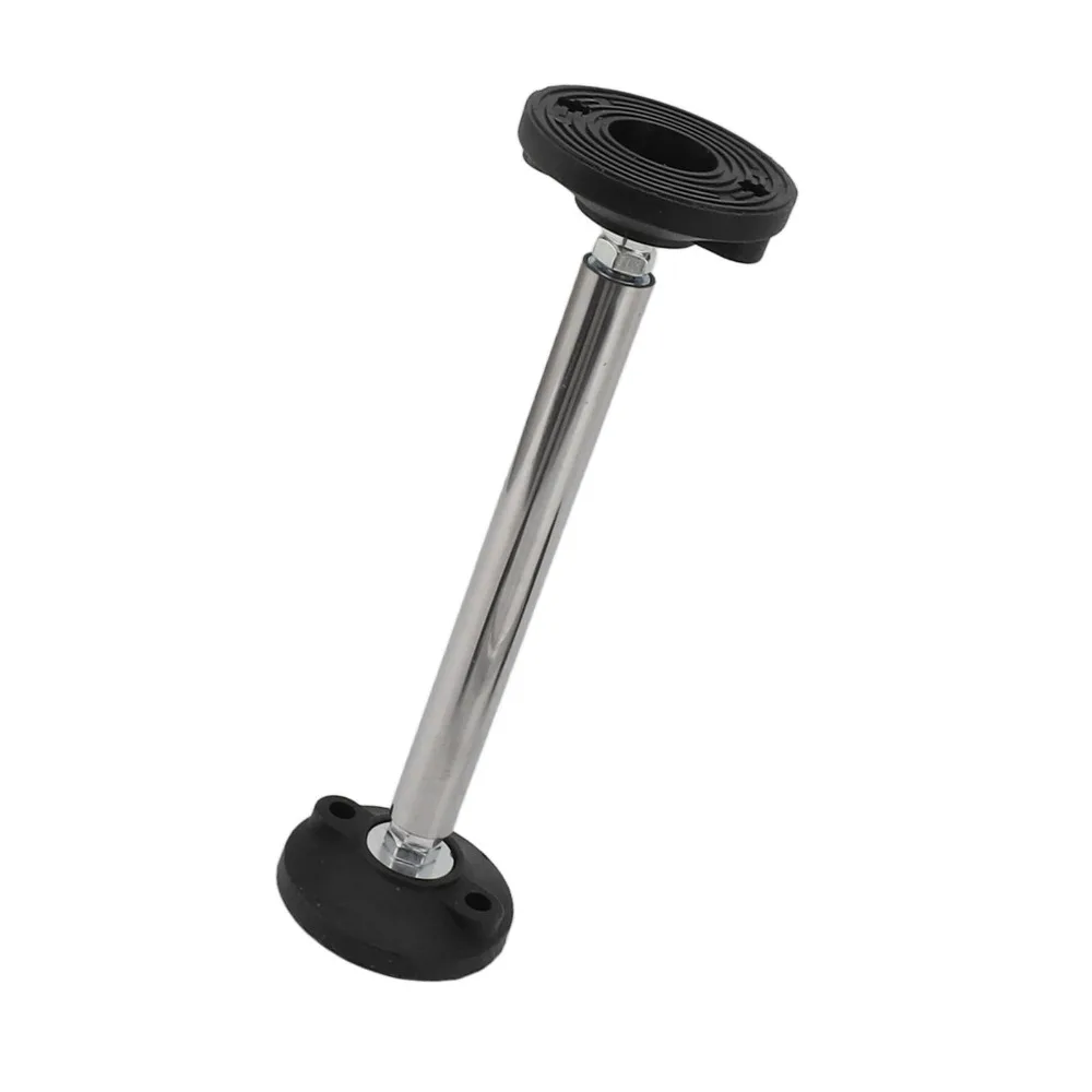 2Pcs Durable High Hardness Adjustable Support Rod Stainless Steel Black Cabinet Support Pole Support Bracket Rod For Cargo Bars