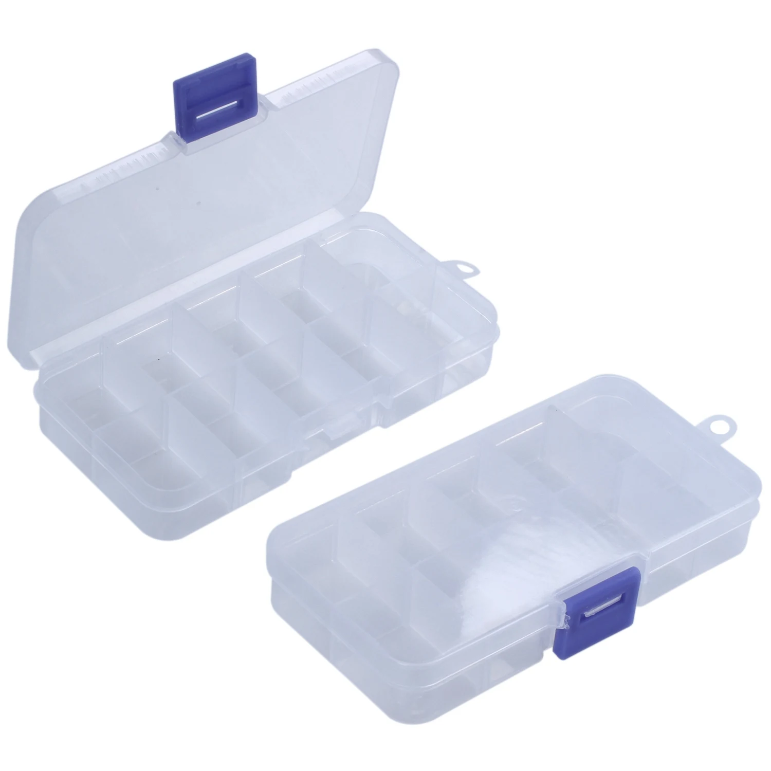 2 Stuks 10-Slot Draagbare Plastic Weerstanden Elektronische Component Case Doos