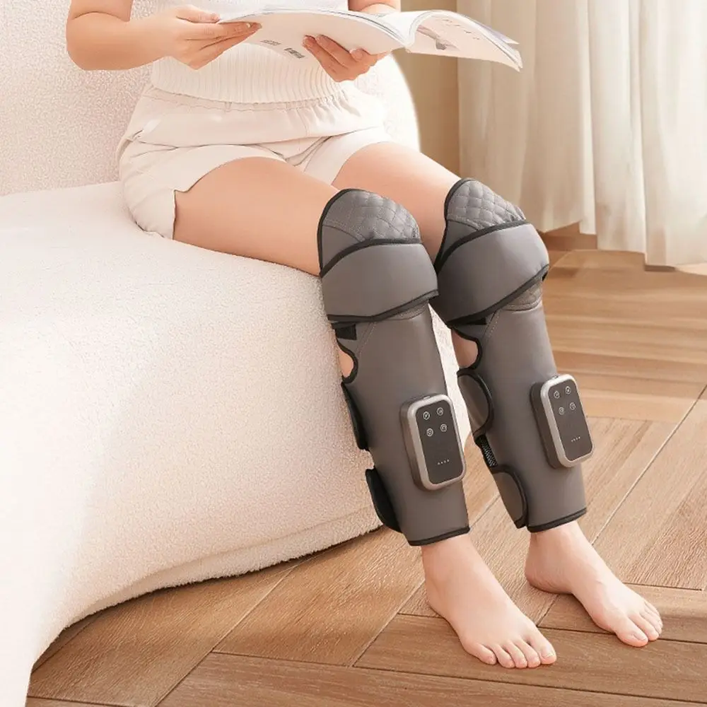 3 Levels Air Pressure Leg Massager Hot Compress 360° Wrap Air Wave Massager 3 Temperature Adjustable Calf Massage Device