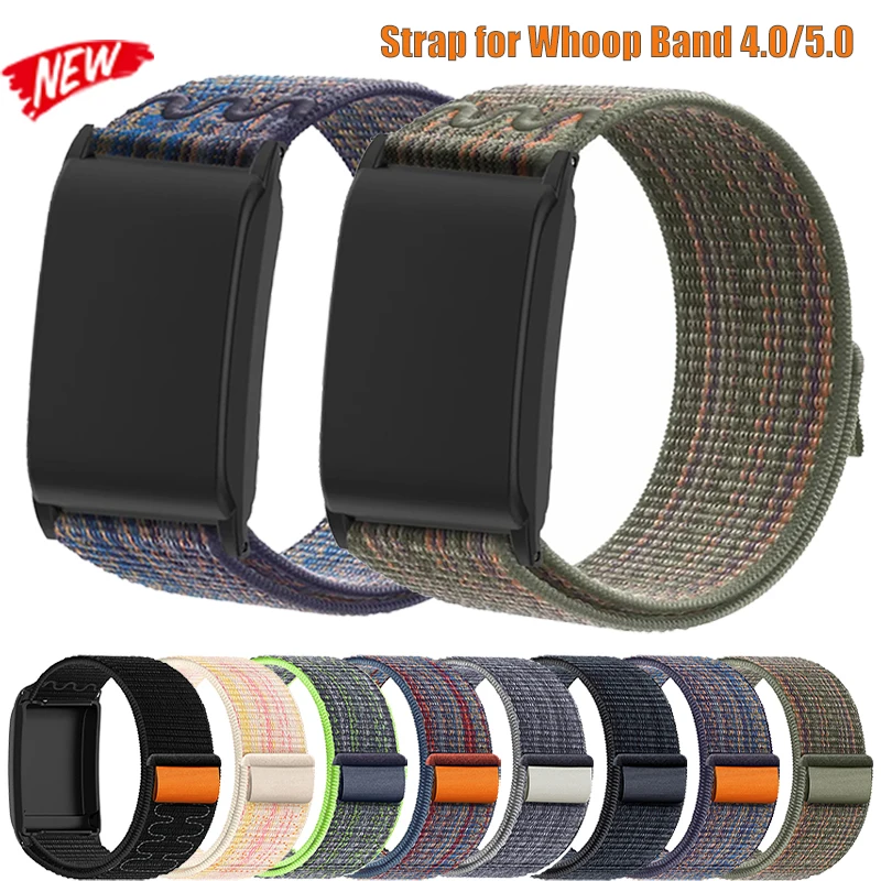 Armband kompatibel mit Whoop 4.0 5.0, elastisches Nylonarmband, leichtes, verstellbares Armband für Whoop 5.0-Armbandzubehör