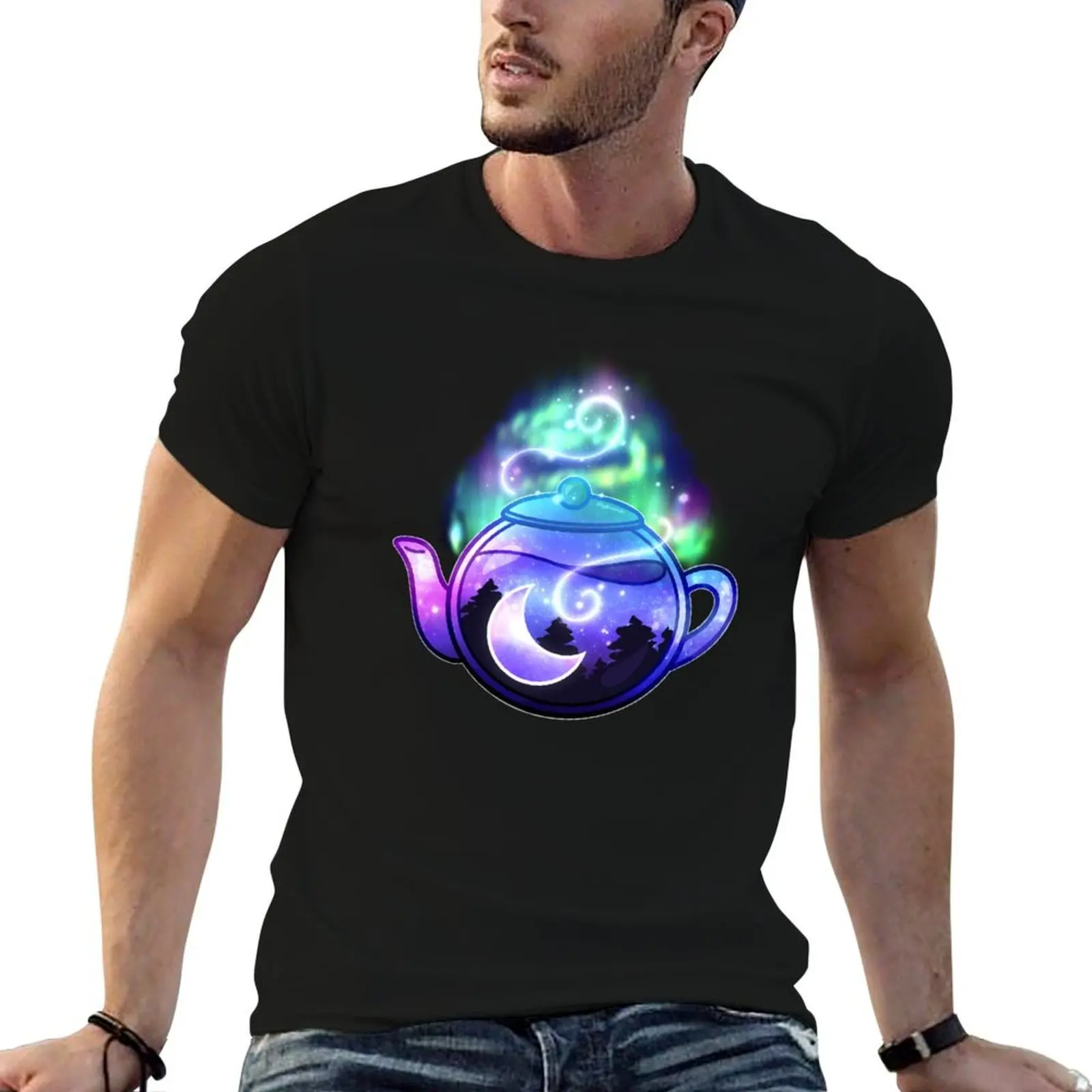 Aurora Borealis Teapot - Dreamy Aesthetic T-Shirt man t shirt anime shirt men t shirt