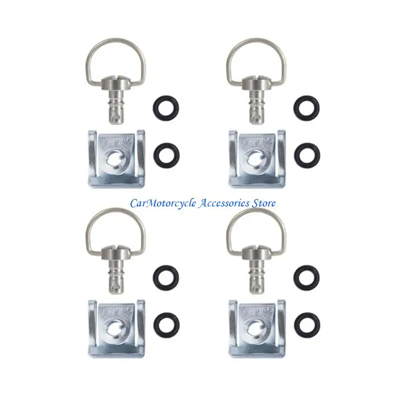 

P04d 4Set Motorcycle Accessessesies Fairing Casteners D-Ring 1/4 Turn Brivet 14 мм/19 мм