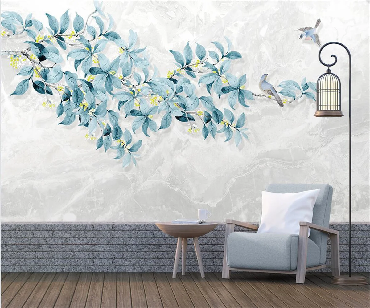 Papel tapiz autoadhesivo personalizado, planta de selva tropical, Mural de hoja de plátano, decoración del hogar, sala de estar, dormitorio, papel tapiz 3d