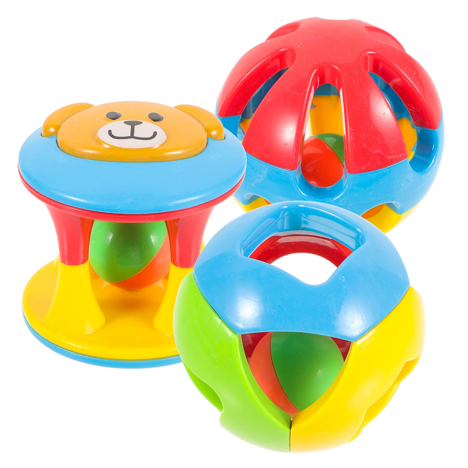 

3Pcs Parrot Teether Ball Chewing Accessory for Cockatiel Parakeet Small Birds Teeth Grinding Visually Appealing Durable Use