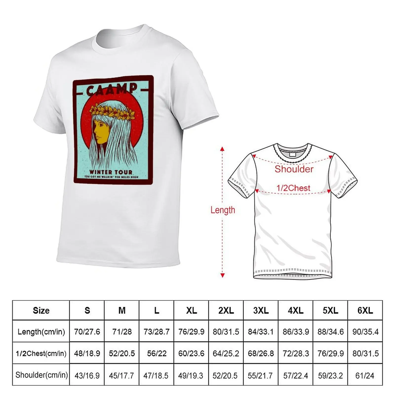CAAMP BAND WINTER TOUR T-Shirt t shirt for man anime tshirt T-Shirt