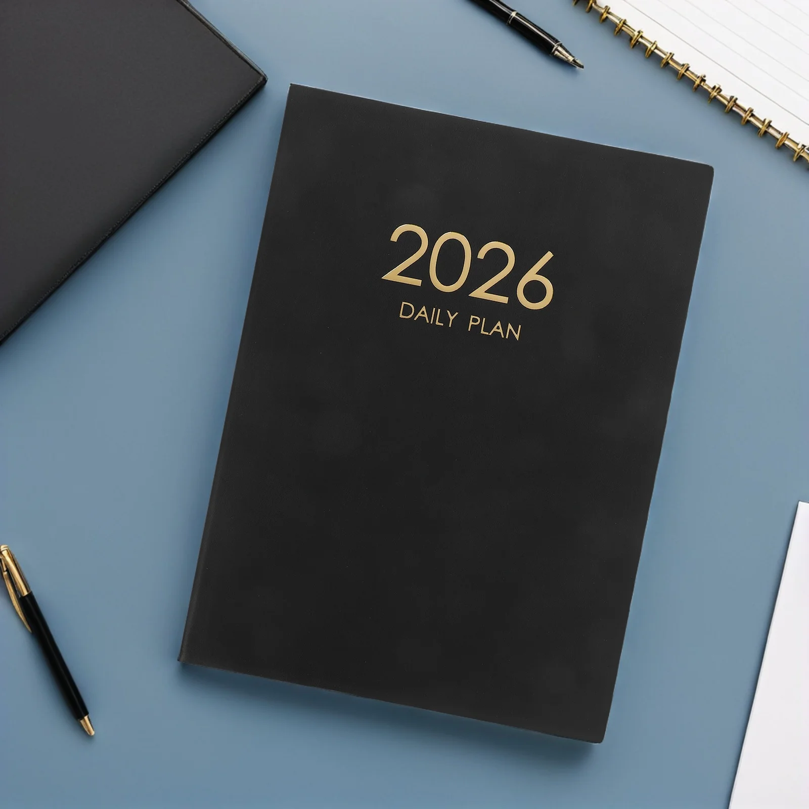 2026 Daily Planner 356 Days Pu Schedule Notebook A4 11.2X8.2 English Academic Calendar Work Organizer Monthly Weekly