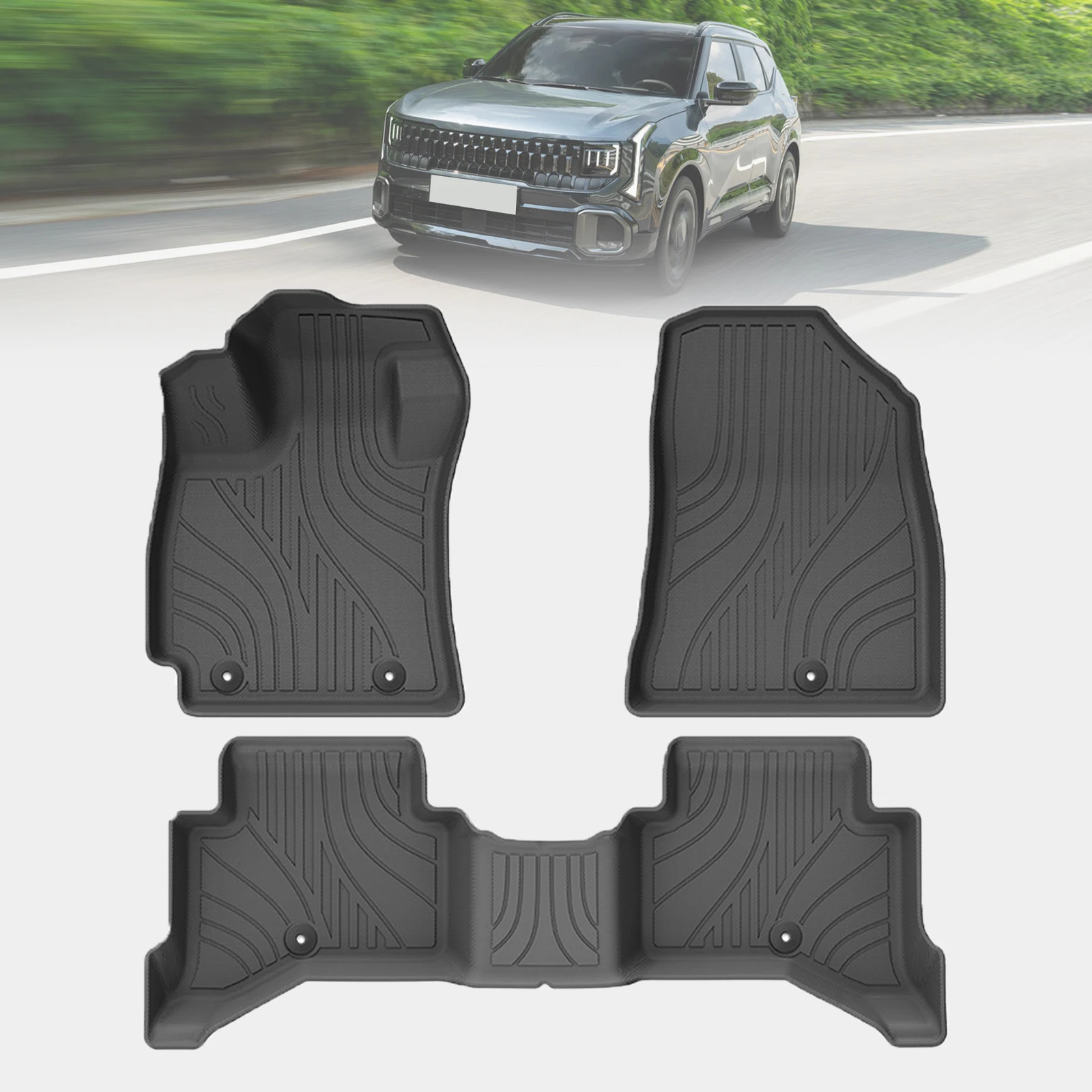 for Kia Seltos 2026 2027 LHD Hybrid (Korean Version)  Car Floor Mats TPE Material Non-Slip Interior Parts Accessories