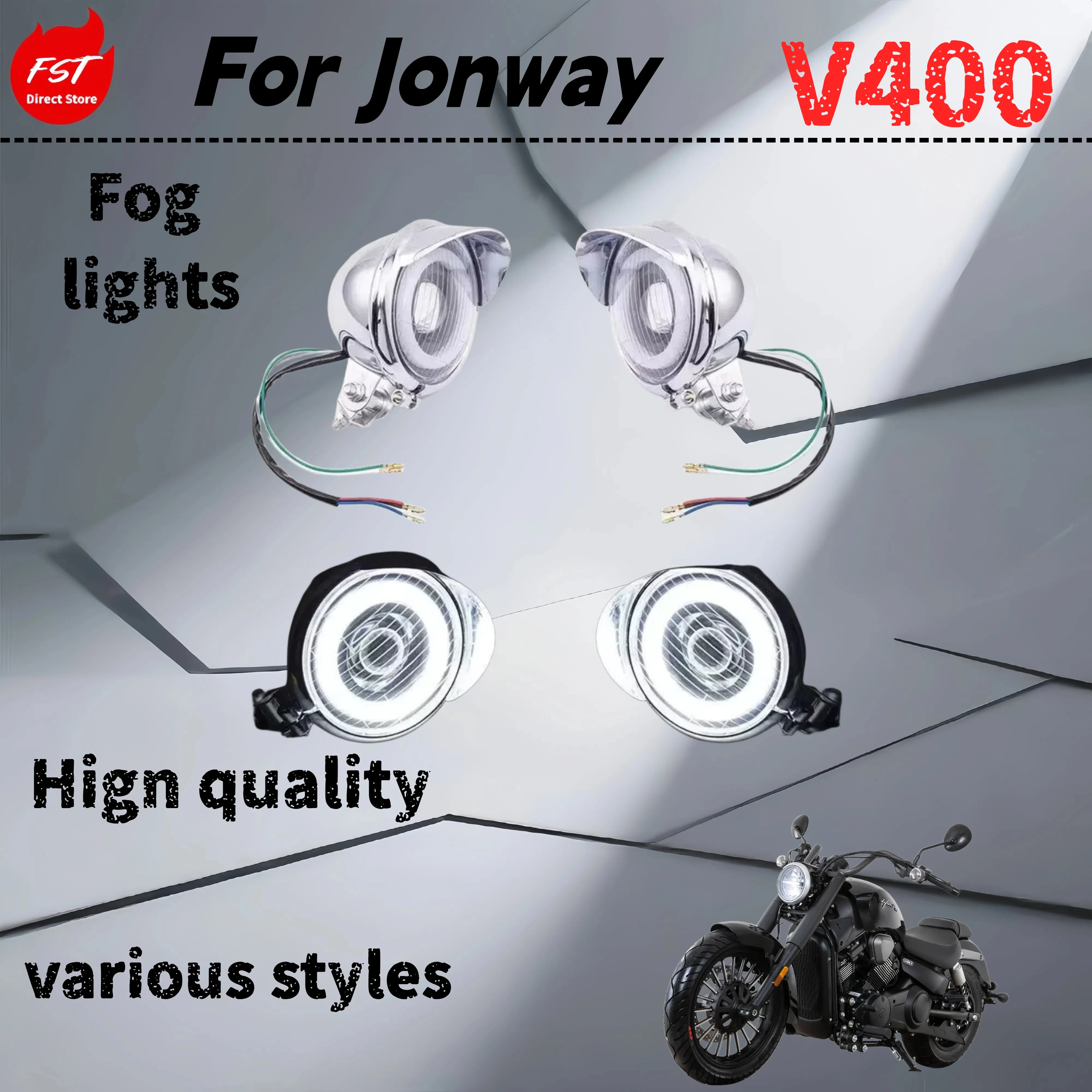 

For Jonway V400 modified fog lamp three lights front position decorative lamp modified accessories special car