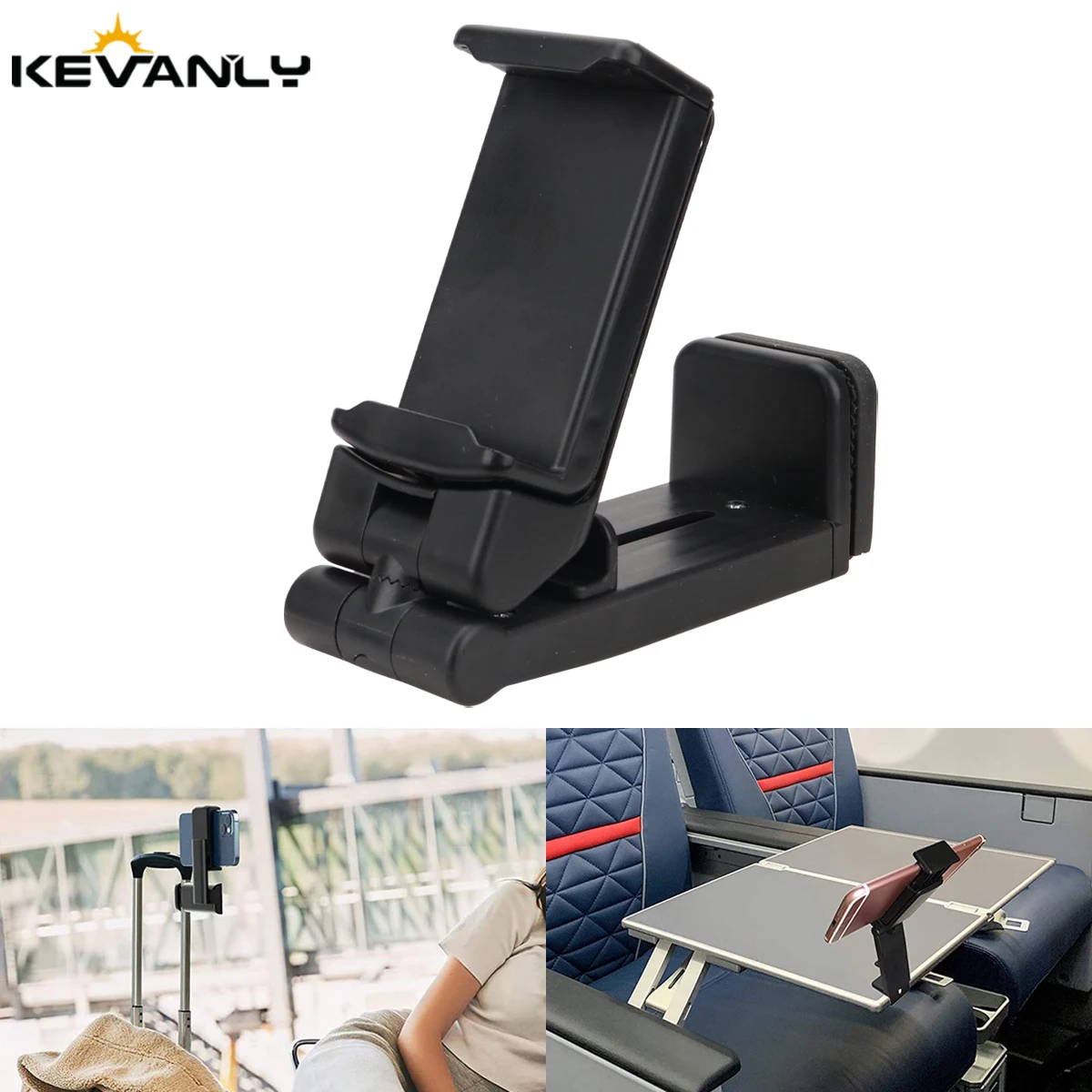 

Airplane Phone Holder Portable Travel Stand Desk Flight Foldable Adjustable Rotatable Selfie Holding Train Seat Stand Support