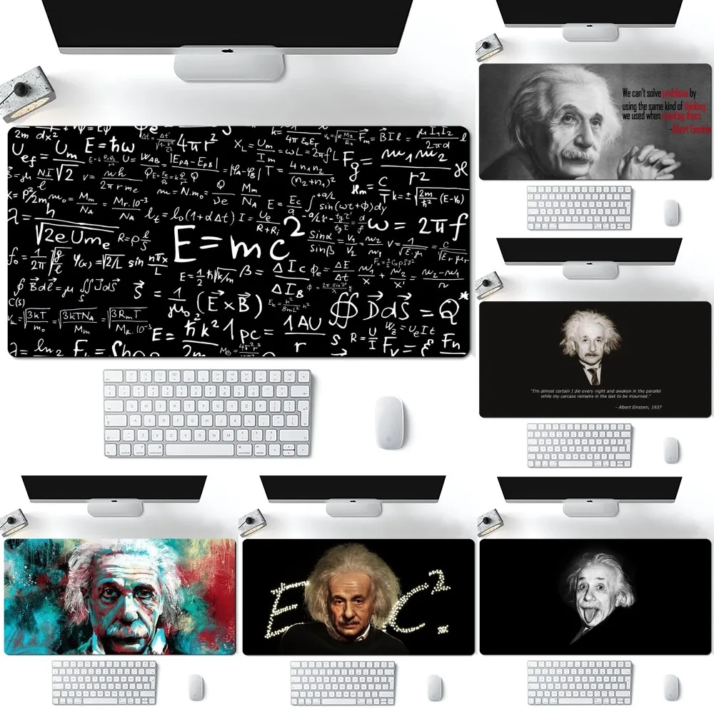 E-Einstein funny Mousepad Computer Laptop Gamer Pad PC Gaming Accessories Desk Mats