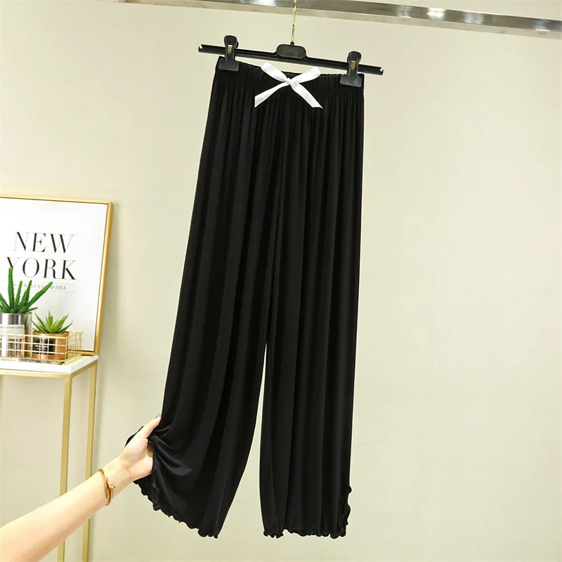 بنطال ذو قصة أرجل واسعة Inbeige للمرأة الخريف المرقعة سمكا حك الحضرية العطاء فحص الزنانير الطيات مضلع الطبقات دافئ يتدفقون Ins #6