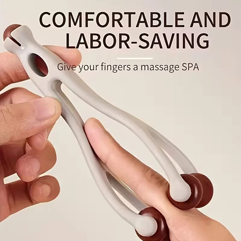 3 pcs Finger Massager, Hand Massager for and Carpal Tunnel. Dual-sided Hardwood Massage Roller Tool for Circulation, Trigger Fin