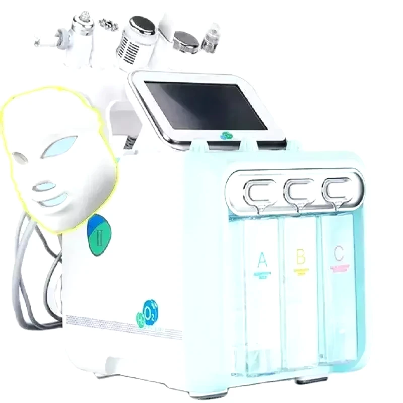 7 in1 H2O2 Water Oxygen Jet Peel Hydro Beauty Skin Cleansing Hydro facial Machine Facial Machine Water Aqua Peeling for Home Use