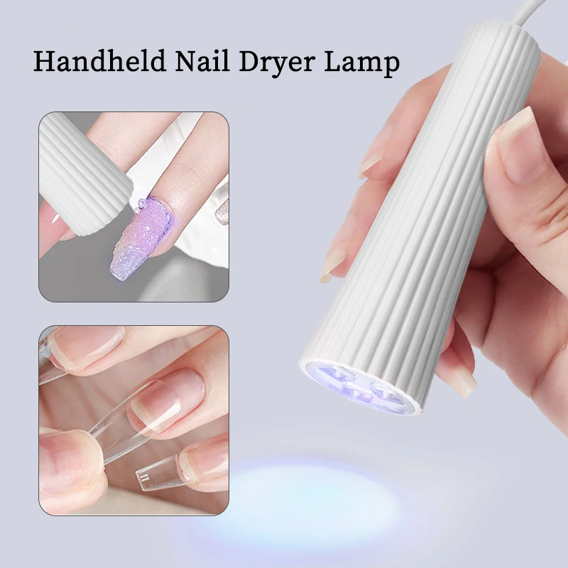 Draagbare mini-manicurelamp 3W USB-lamp Nageldroger UV-lamp Gel Geen zwarte handen Sneldrogend Nail Art Tool