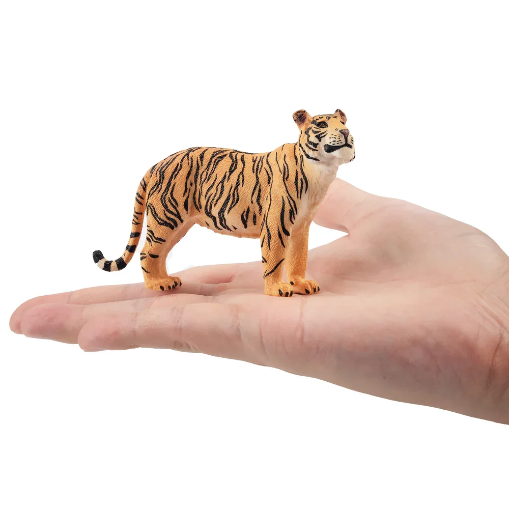 Toymany Simulation Standing Tigress Wildlife Animal Model Toy Mini Figures Dolls Action Figurines Toys for Children Gift