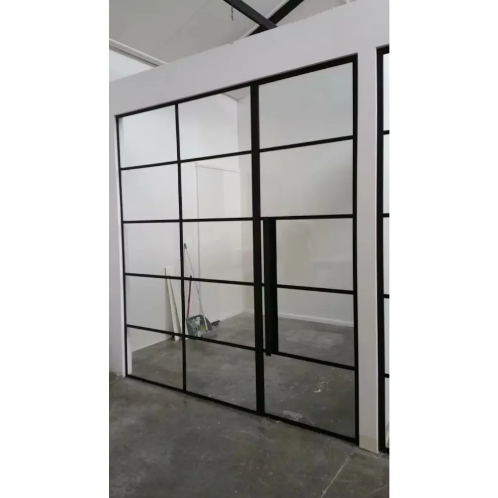 Design Glass Commercial Window & Door Steel Lobby Partition Design Office Full Height Glass Wall Partition