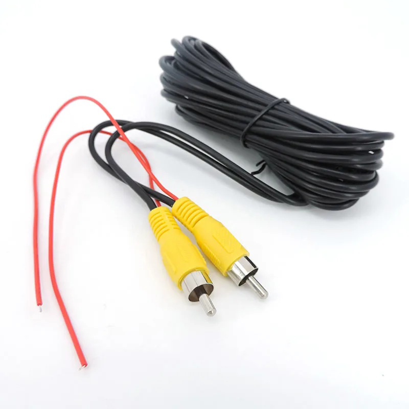 Kabel wideo RCA 6/10/15M do samochodowej kamery cofania Adapter przedłużacza AV do monitora multimedialnego samochodu zapasowego Kabel DC — zdjęcie produktu 6