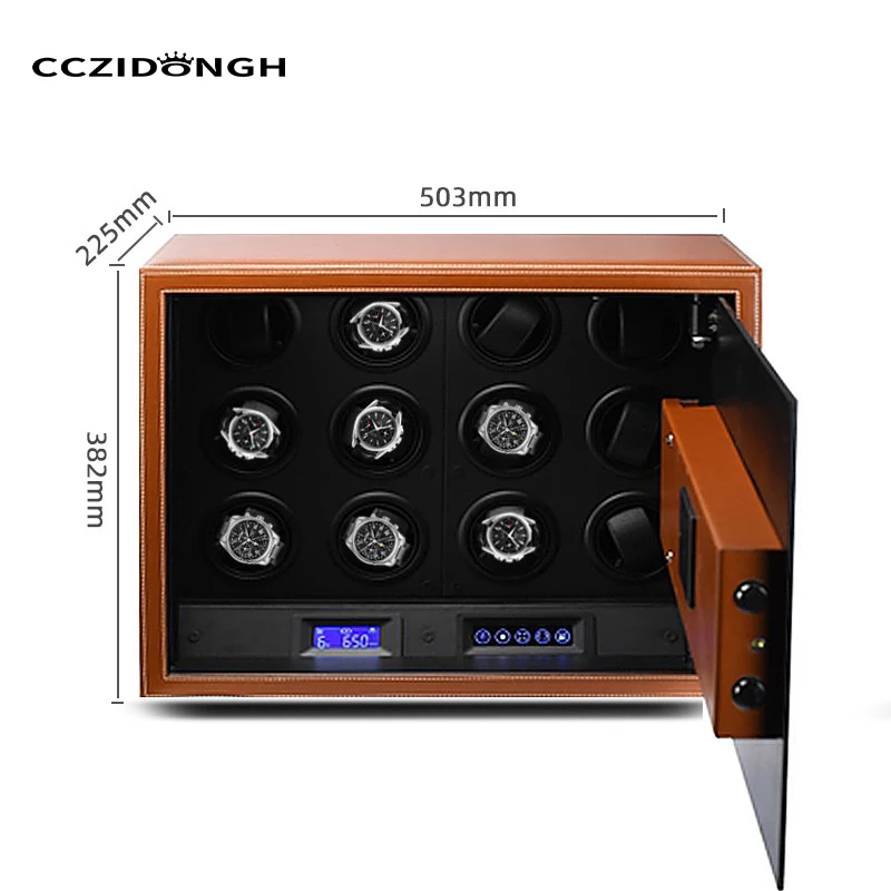 

Black technology mechanical watch winding device password safe imported movement watch winding tool anti-theft home safe