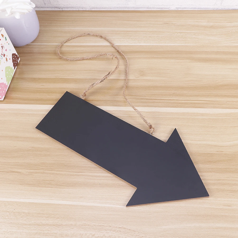 2 Pcs Wooden Message Board Twine Hanging Chalkboard Plaque Blackboard Sign Bamboo