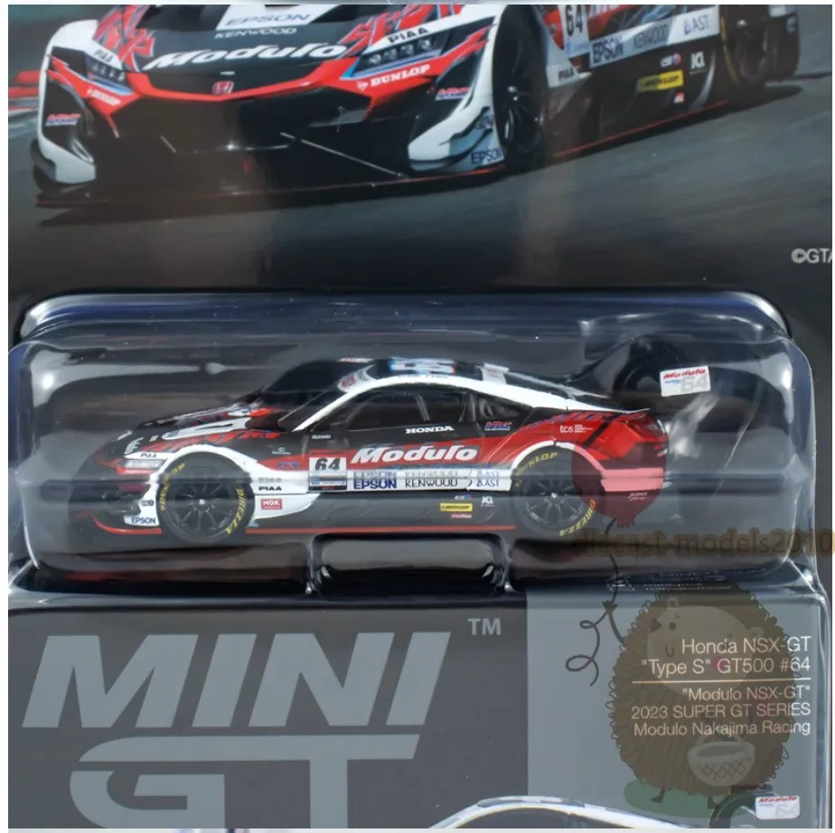 

MINIGT 1:64 Honda NSX GT Type S GT500 # Модель автомобиля 64 2003 года, литая из сплава, подарочная