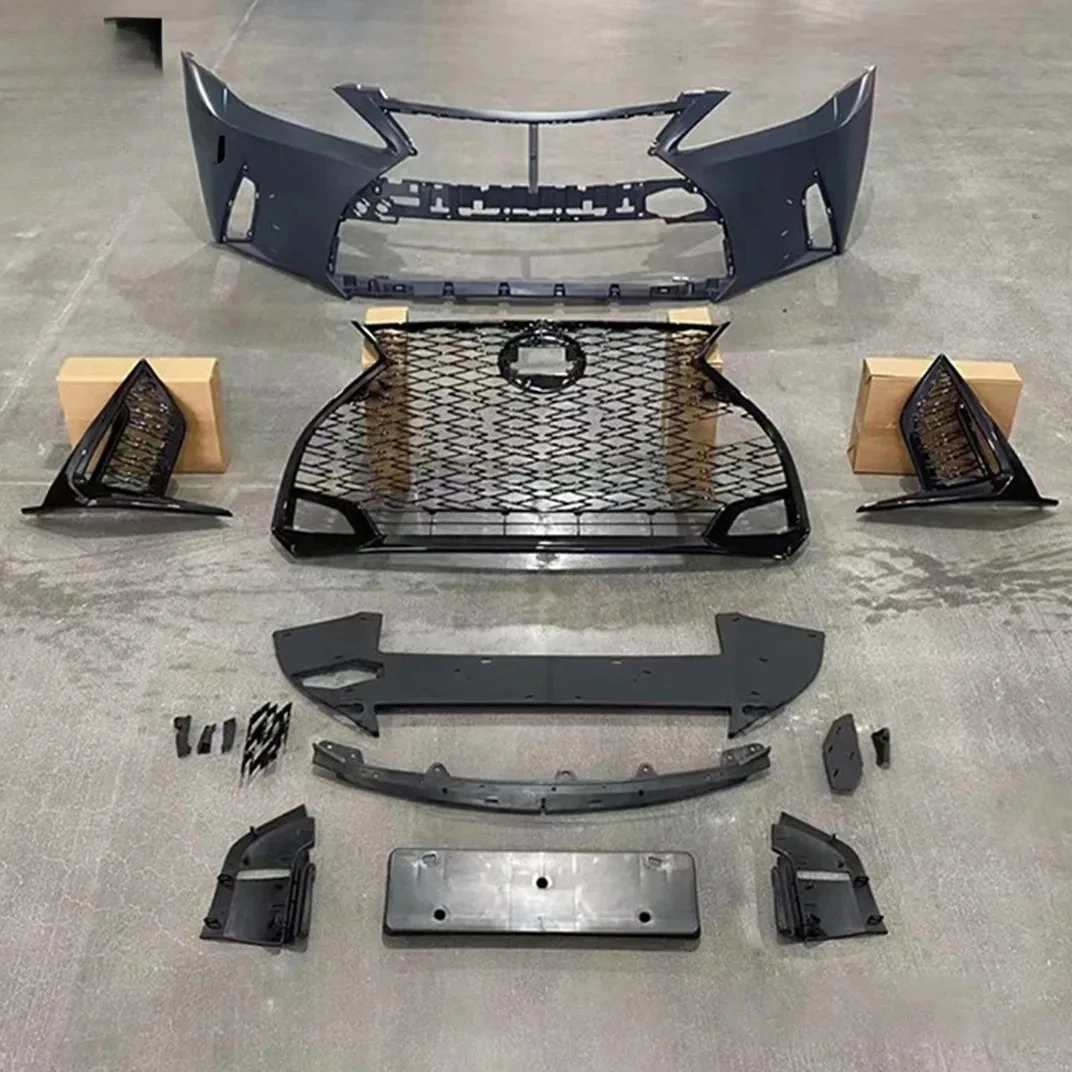 Car Front Bumper Assembly For Lexus IS250 2006-2012 Modified To 2021 New Style Car Front Bumper Grille Front Lip