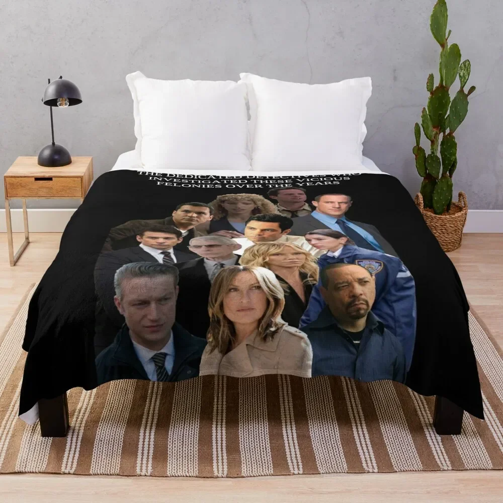 

SVU Dedicated Detectives Throw Blanket For Sofa Thin Sofa Throw christmas gifts Cute Soft Plush Plaid Blankets