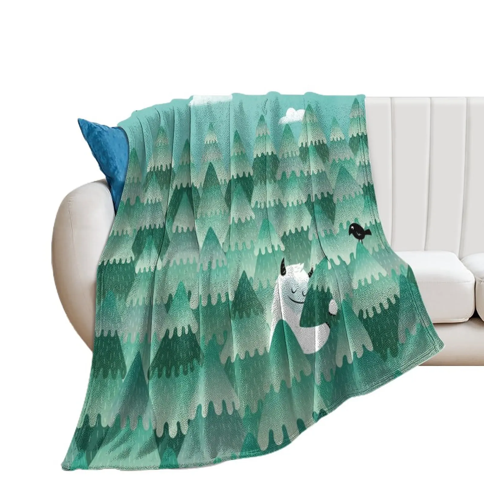 

Tree Hugger (Spring & Summer version) Throw Blanket Plaid on the sofa Hair Fashion Sofas Plush Blankets