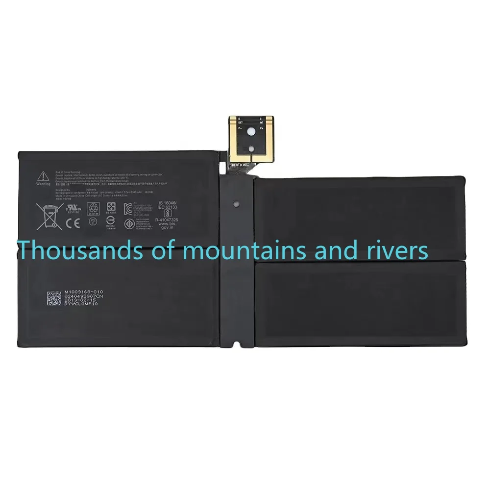 

New G3HTA038H DYNM02 Laptop Battery for Microsoft Surface Pro 5 1796 Pro 6 1807 1809 12.3'' Series Tablet 7.57V 5940mAh/45Wh